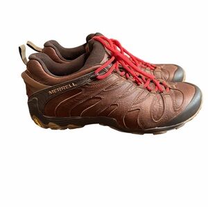 Merrell Men's Cham 7 Slam Luna Brown Leather Athletic Shoes size 14